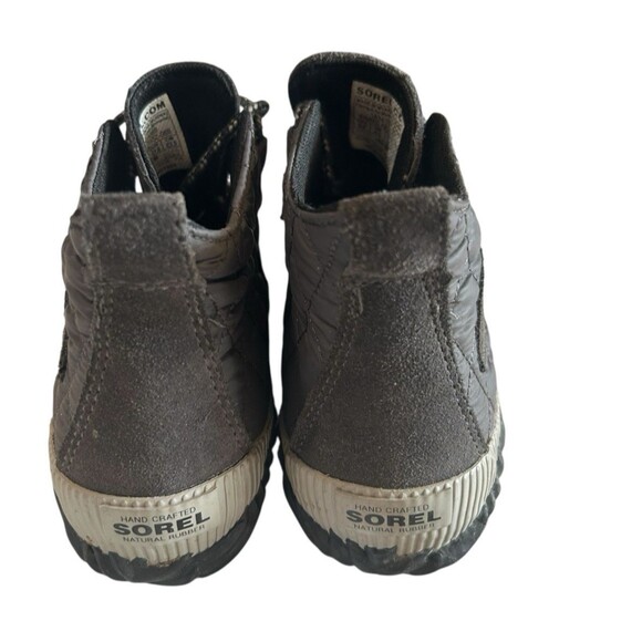 Sorel Out N About Womens Boots 6.5 Gray Quilted Duck Waterproof Ankle Booties - Picture 6 of 11